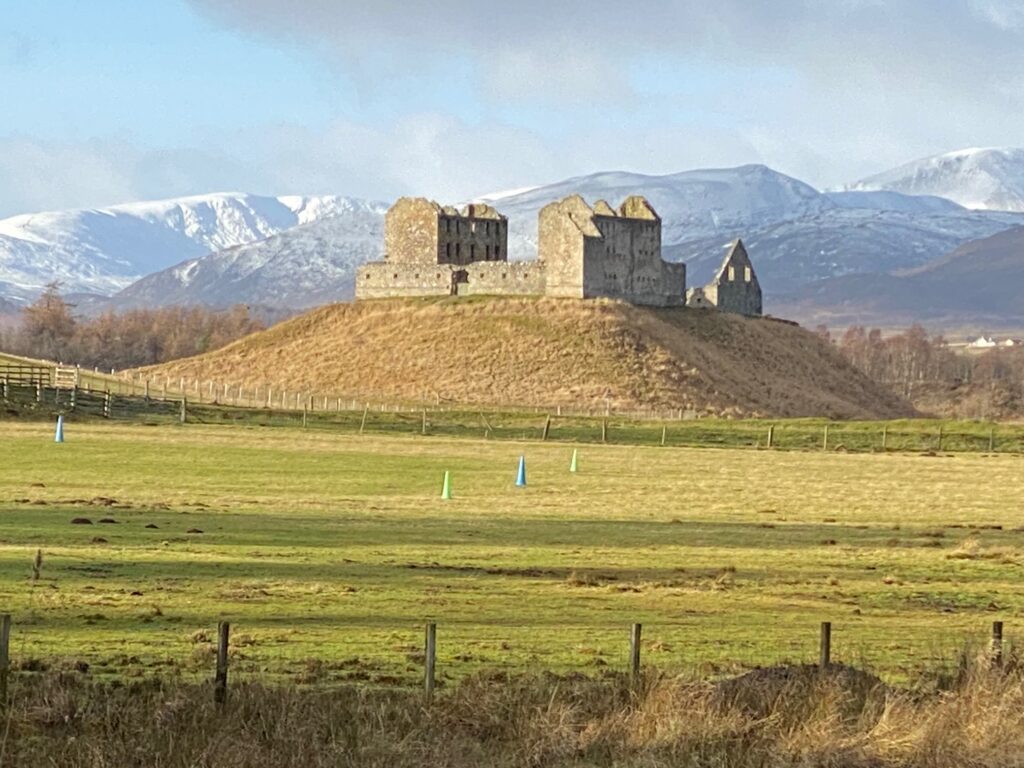 A view to Ruthven Barracks